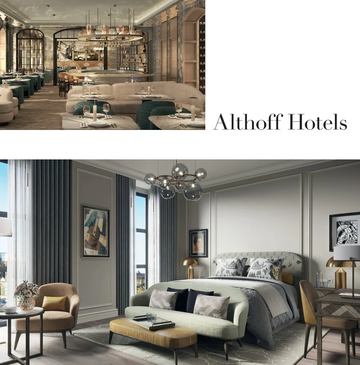 Interieur des künftigen Luxushotels