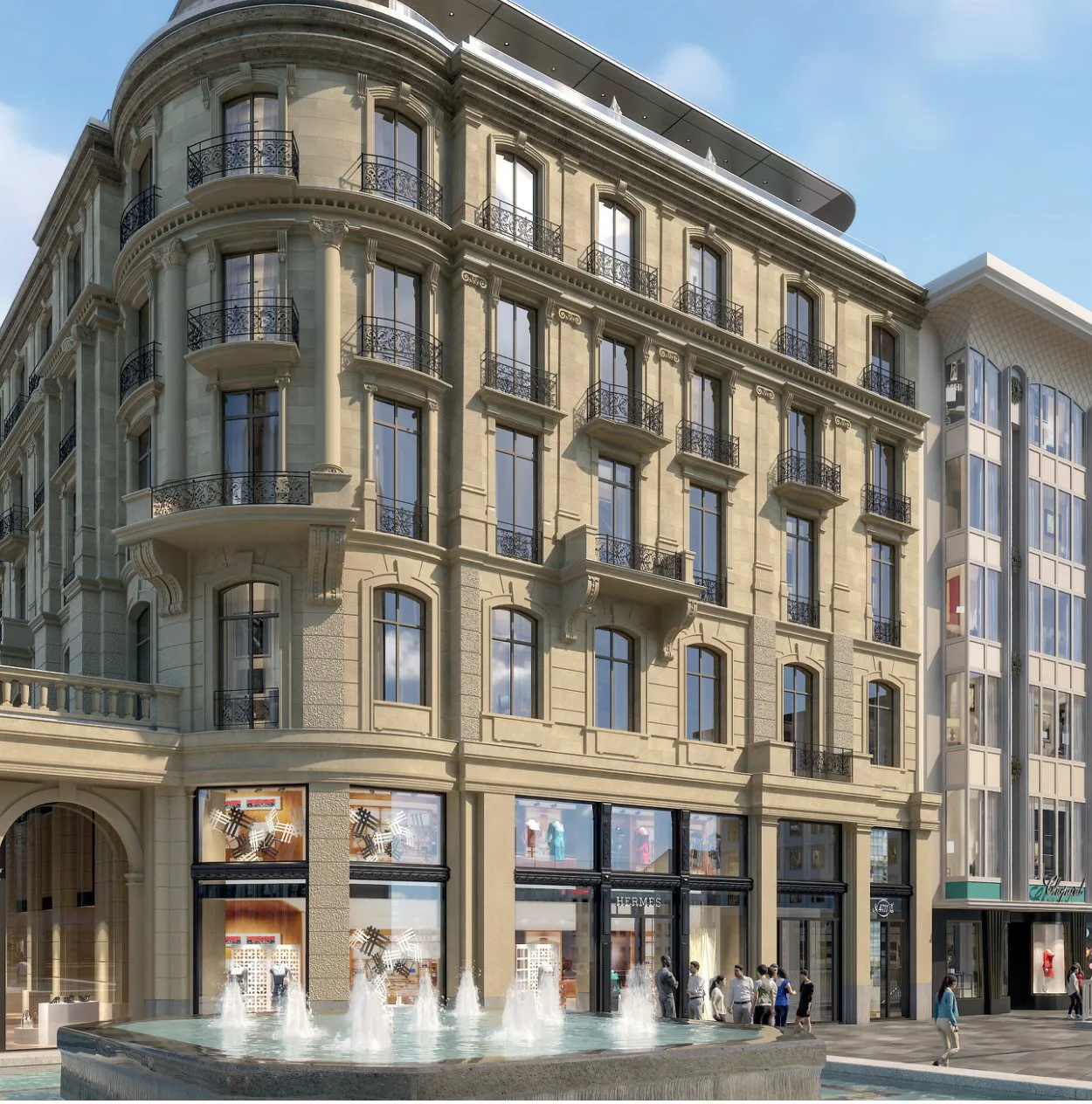 Historische Fassade des DomCarré am Roncalliplatz